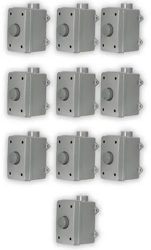 Acoustic Audio AAOVCD-G Outdoor Volume Controls Gray Weatherproof 10 Piece Set