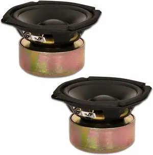 2 Goldwood Sound GW-205/4S Shielded 5.25" Woofers 130 Watt each 4ohm Replacement Speakers