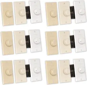 Theater Solutions TSVCD Speaker Volume Control 3 Color White Ivory Almond 6 Pack