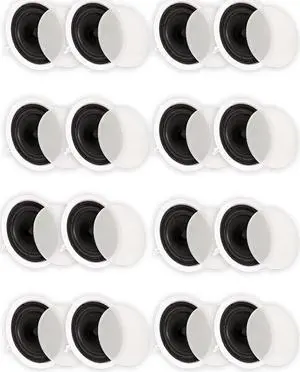 Theater Solutions TS80C In Ceiling 8" Speakers Surround Sound Home Theater 8 Pair Pack