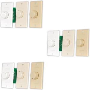 Acoustic Audio AAVCD3C Speaker Volume Control 3 Color White Ivory Almond 3 Pack