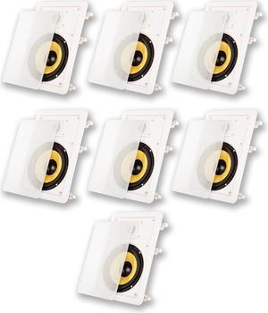 Acoustic Audio HD-650 In Wall 6.5" Speakers Home Theater Surround Sound 7 Speaker Set
