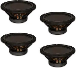 4 Goldwood Sound GW-10PC-4 Heavy Duty 4ohm 10" Woofers 400 Watts each Replacement Speakers