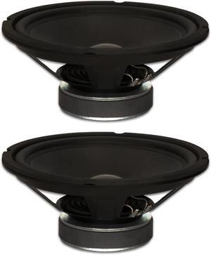 2 Goldwood Sound GW-1034 Rubber Surround 10" Woofers 250 Watts each 4ohm Replacement Speakers