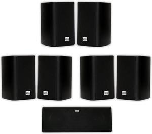 Acoustic Audio AA351B and AA40CB Indoor Speakers Home Theater 7 Speaker Set