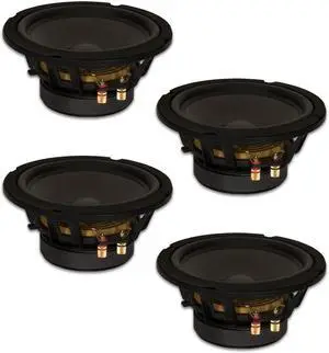 4 Goldwood Sound GW-8PC-4 Heavy Duty 4ohm 8" Woofers 330 Watts each Replacement Speakers