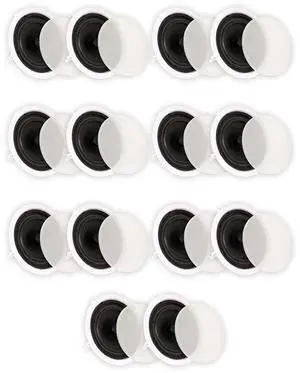 Theater Solutions TS80C In Ceiling 8" Speakers Surround Sound Home Theater 7 Pair Pack