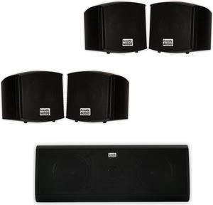 Acoustic Audio AA321B and AA40CB Indoor Speakers Home Theater 5 Speaker Set