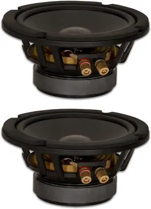 2 Goldwood Sound GW-6PC-4 Heavy Duty 4ohm 6.5" Woofers 280 Watts each Replacement Speakers