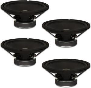 4 Goldwood Sound GW-1038 Rubber Surround 10" Woofers 250 Watts each 8ohm Replacement Speakers