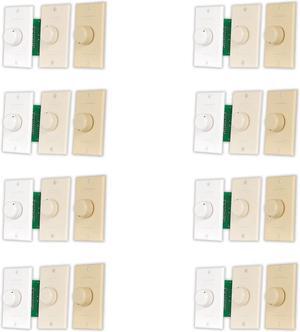 Acoustic Audio AAVCD3C Speaker Volume Control 3 Color White Ivory Almond 8 Pack