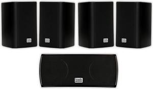 Acoustic Audio AA351B and AA32CB Mountable Indoor Speakers Home Theater 5 Speaker Set