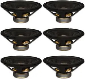 6 Goldwood Sound GW-210/8 OEM 10" Woofers 220 Watts each 8ohm Replacement Speakers