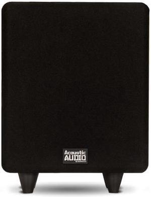 Acoustic Audio by Goldwood PSW250-6 Home Theater Powered 6.5" LFE Subwoofer Black Front Firing Sub