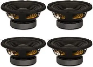 4 Goldwood Sound GW-206/4 OEM 6.5" Woofers 180 Watts each 4ohm Replacement Speakers