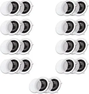 Acoustic Audio CS-IC83 In Ceiling Wall 8" Speaker 9 Pair Pack 3 Way Home Theater Flush Mount