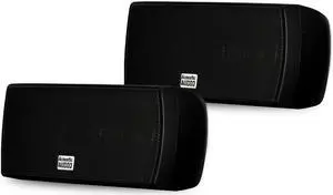 Acoustic Audio AA32CB Mountable Indoor Speaker Pair 600 Watts Black Bookshelf AA32CB-PR