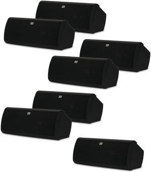 Acoustic Audio AA40CB Indoor 3 Way Speakers 3500 Watts Black Bookshelf 7 Speaker Set AA40CB-7S