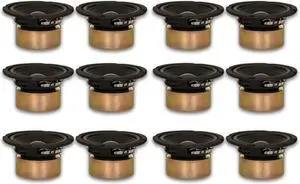 12 Goldwood Sound GW-5028/S Shielded 5.25" Woofers 130 Watt each 8ohm Replacement Speakers