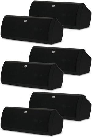 Acoustic Audio AA40CB Indoor 3 Way Speakers 3000 Watts Black Bookshelf 3 Pair Pack AA40CB-3PR