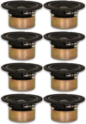 8 Goldwood Sound GW-5028/S Shielded 5.25" Woofers 130 Watt each 8ohm Replacement Speakers