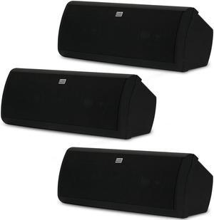 Acoustic Audio AA40CB Indoor 3 Way Speakers 1500 Watts Black Bookshelf 3 Speaker Set AA40CB-3S