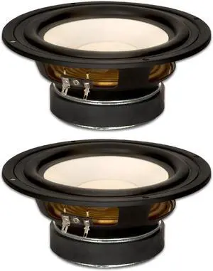 2 Goldwood Sound GW-S650/8 Poly Cone 6.5" Woofers 170 Watts each 8ohm Replacement Speakers