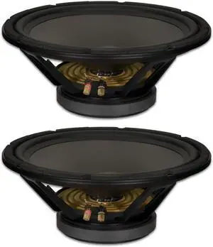 2 Goldwood Sound GW-15PC-8 Heavy Duty 8ohm 15" Woofers 550 Watts each Replacement Speakers