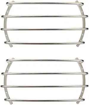2 Goldwood Sound BAR-10 Chrome Steel Bar Tube Grills for 10" Speaker Woofers