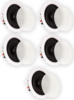 Theater Solutions TS50C In Ceiling Speakers Surround Sound Home Theater 5 Speaker Set