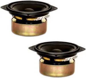 2 Goldwood Sound GW-204/4S Shielded 4" Woofers 70 Watt each 4ohm Replacement Speakers