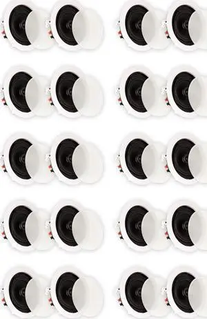 Theater Solutions TS50C In Ceiling Speakers Surround Sound Home Theater 10 Pair Pack