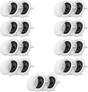 Acoustic Audio CS-IC63 In Ceiling 6.5" Speaker 9 Pair Pack 3 Way Home Theater Flush Mount