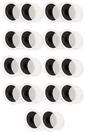 Theater Solutions TS80C In Ceiling 8" Speakers Surround Sound Home Theater 9 Pair Pack