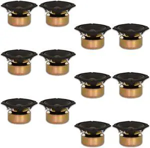 12 Goldwood Sound GW-205/8S Shielded 5.25" Woofers 130 Watt each 8ohm Replacement Speakers