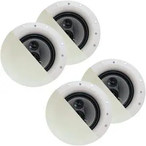 Acoustic Audio CSic84 Frameless In Ceiling 8" Speaker 2 Pair Pack 3 Way Home Theater Speakers