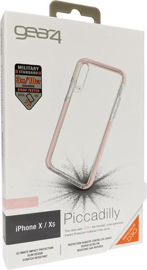 Gear4 Piccadilly Series Hybrid Case for Apple iPhone Xs/X - Clear / Pink