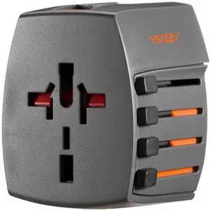 Ventev Global Charginghub 300 with 4 AC Prong Configurations with 2 USB Ports - HUB300VNV Ventev Global Charginghub 300 with 4 AC Prong Configurations with 2 USB Ports - HUB300VNV