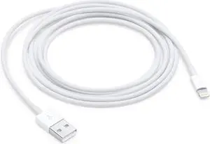 Apple Lightning to USB Cable (2m) - Lightning/USB for iPad, iPhone, iPod - 6.56 ft - 1 x Lightning Proprietary Connector - 1 x Type A Male USB Apple Lightning to USB Cable (2m) - Lightning/USB for iPad, iPhone, iPod - 6.56 ft - 1 x Lightning Proprietary Connector - 1 x Type A Male USB