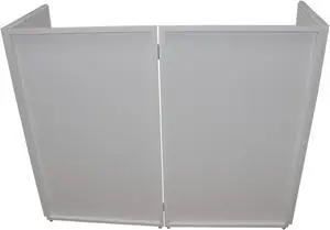 ProX Direct XF-4X3048W MK2 Four Panel ProX DJ Facade White Collapse and Go Facade Panels