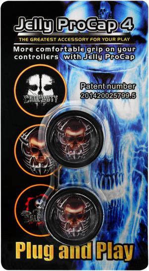 Jelly ProCap for PS4 Dualshock 4 Controller Analog Thumb Stick Grip Skull Head