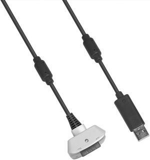 Play and Charge Cable for XBox 360 Wireless Controller White