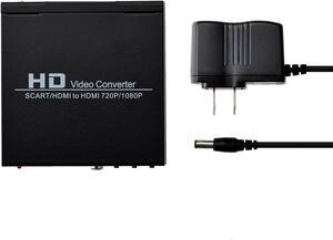 AV Audio Video Scart to Coaxial HDMI Adapter Converter Box US Plug