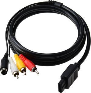 S-AV Audio Video Cable Lead for Nintendo SNES N64 Gamecube