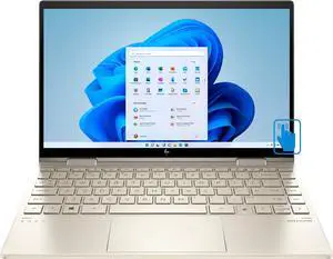 HP ENVY x360  Home & Business 2-in-1 Laptop (Intel i5-1135G7 4-Core, 8GB RAM, 256GB PCIe SSD, Intel Iris Xe, 13.3" 60 Hz Touch Full HD (1920x1080), Fingerprint, Wifi, Win 11 Home) Refurbished