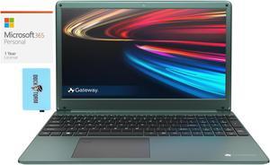 Gateway GWTN1564GR Home  Business Laptop AMD Ryzen 5 3450U 4Core 8GB RAM 256GB SSD 156 Full HD 1920x1080 AMD Vega 8 Fingerprint Wifi Win 10 Home with Microsoft 365 Personal  Hub