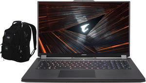 Gigabyte AORUS 17 XE4 Gaming Laptop (Intel i7-12700H 14-Core, 17.3" 360Hz Full HD (1920x1080), NVIDIA RTX 3070 Ti, 64GB RAM, 2x8TB PCIe SSD (16TB), Win 11 Pro) with Travel & Work Backpack