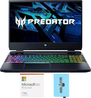 Acer Predator Helios 300 Gaming & Entertainment Laptop (Intel i7-12700H 14-Core, 15.6" 165Hz Full HD (1920x1080), NVIDIA GeForce RTX 3060, Win 11 Home) with Microsoft 365 Personal , Hub