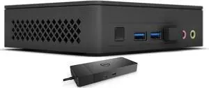 Intel NUC 11 BNUC11ATKC40001  Home & Business Mini Desktop (Intel Celeron N5105 4-Core, Intel UHD, 4GB RAM, 128GB m.2 SATA SSD, Wifi, HDMI, Bluetooth, Win 10 Pro) with WD19S 180W Dock