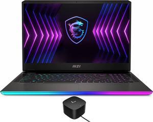 MSI Raider GE77HX 12UGS Gaming & Entertainment Laptop (Intel i7-12800HX 16-Core, 17.3" 240Hz 2K Quad HD (2560x1440), GeForce RTX 3070 Ti, 16GB DDR5 4000MHz RAM, Win 11 Pro) with 120W G4 Dock